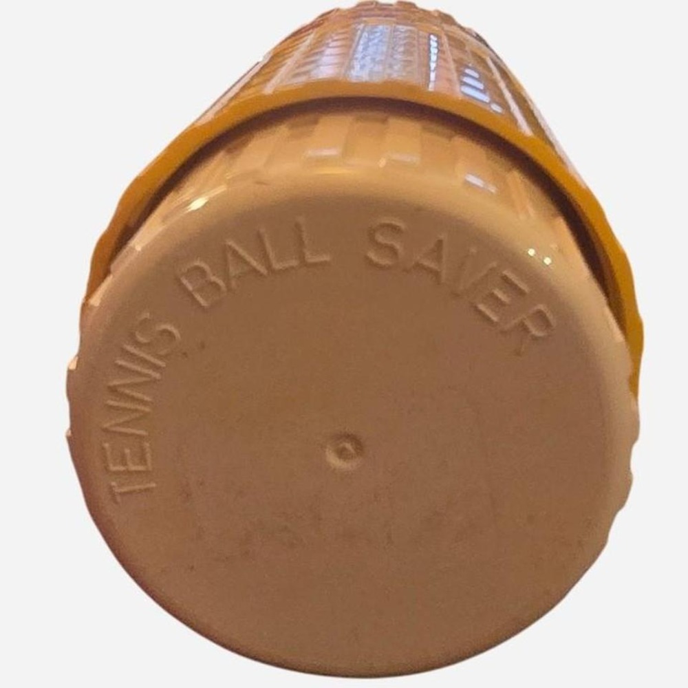 70s tennis ball saver - yellow and orange plastic‎ container - Picture 4 of 6